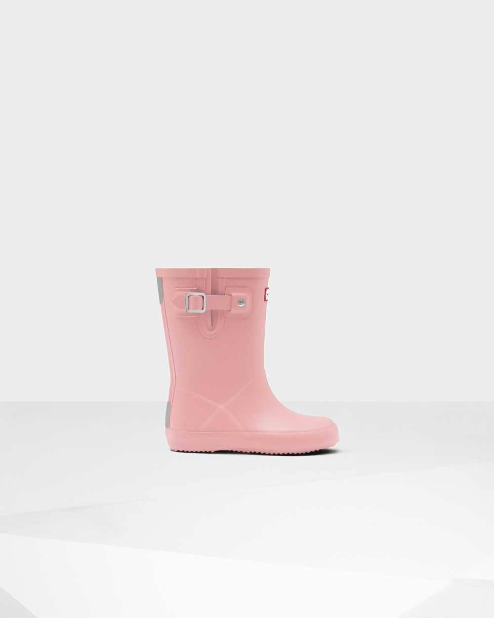 Kids Hunter Original First Flat Sole Rain Boots Pink | HXBSPA-375